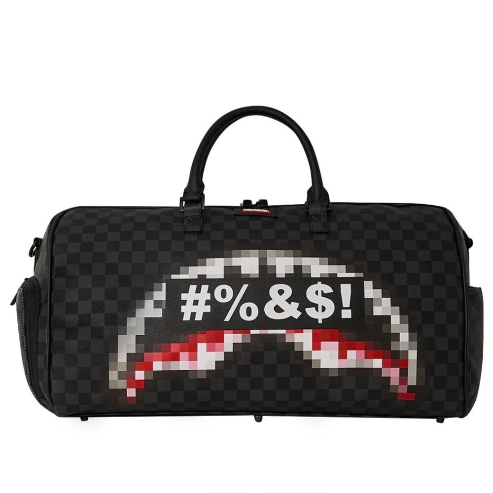 Sprayground "What the Beep" Shark Duffle Full-Sized